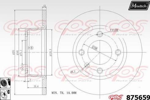 Maxtech 875659.6060 - Əyləc Diski furqanavto.az