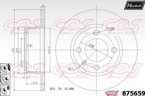 Maxtech 875659.6880 - Əyləc Diski furqanavto.az