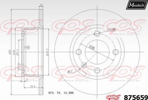 Maxtech 875659.0000 - Əyləc Diski furqanavto.az