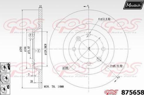 Maxtech 875658.6880 - Əyləc Diski furqanavto.az