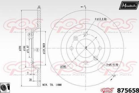 Maxtech 875658.0060 - Əyləc Diski furqanavto.az