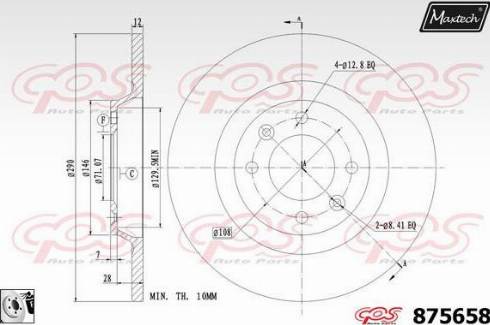 Maxtech 875658.0080 - Əyləc Diski furqanavto.az