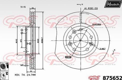 Maxtech 875652.6060 - Əyləc Diski furqanavto.az