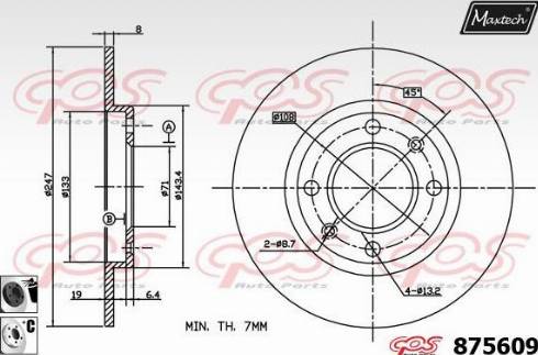 Maxtech 875609.6060 - Əyləc Diski furqanavto.az