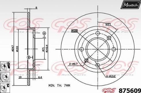 Maxtech 875609.6980 - Əyləc Diski furqanavto.az