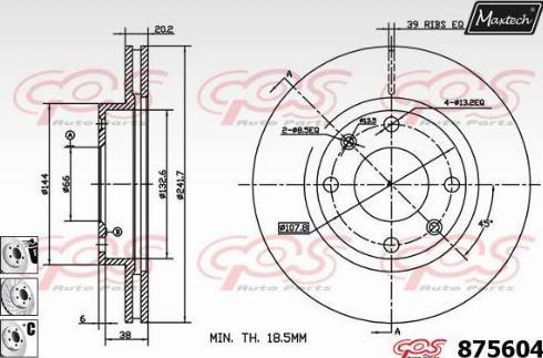 Maxtech 875604.6880 - Əyləc Diski furqanavto.az