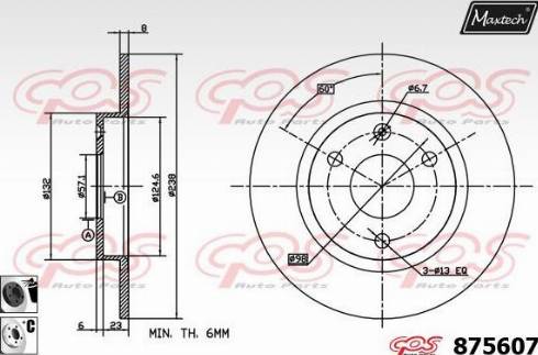 Maxtech 875607.6060 - Əyləc Diski furqanavto.az