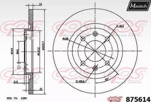 Maxtech 875614.6880 - Əyləc Diski furqanavto.az