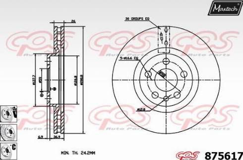 Maxtech 875617.6980 - Əyləc Diski furqanavto.az