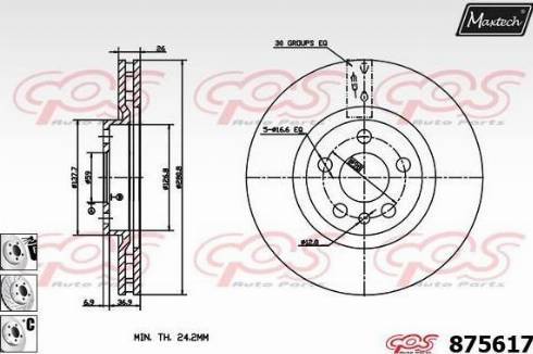 Maxtech 875617.6880 - Əyləc Diski furqanavto.az