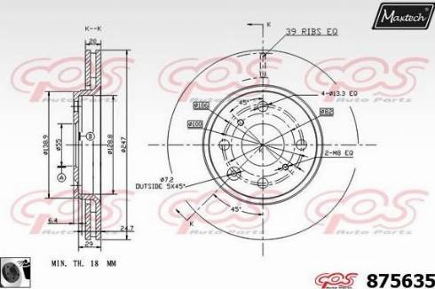 Maxtech 875635.0060 - Əyləc Diski furqanavto.az