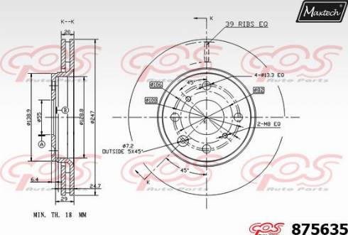 Maxtech 875635.0000 - Əyləc Diski furqanavto.az