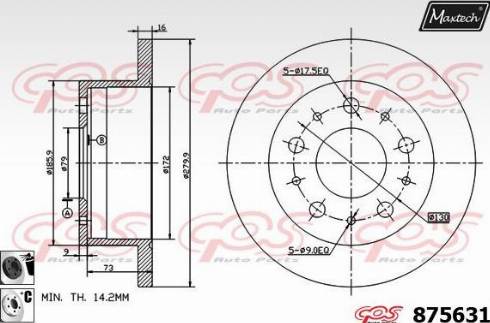 Maxtech 875631.6060 - Əyləc Diski furqanavto.az