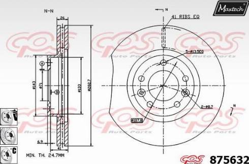 Maxtech 875632.6880 - Əyləc Diski furqanavto.az