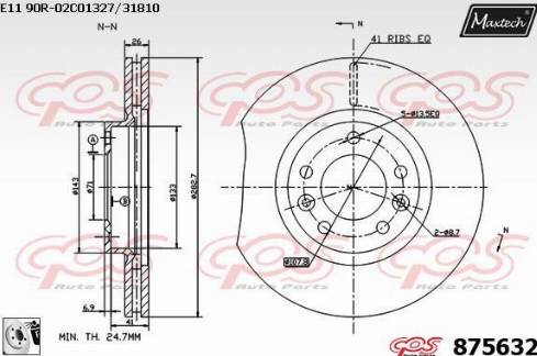 Maxtech 875632.0080 - Əyləc Diski furqanavto.az