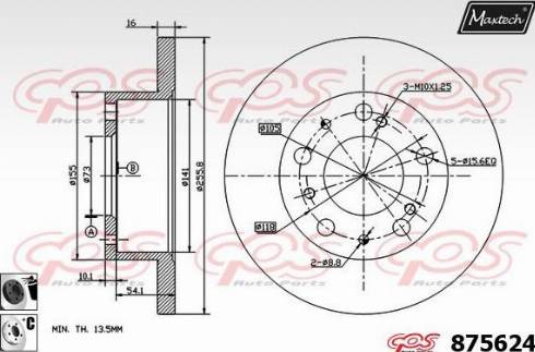 Maxtech 875624.6060 - Əyləc Diski furqanavto.az