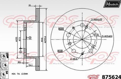 Maxtech 875624.6880 - Əyləc Diski furqanavto.az