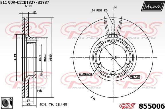 Maxtech 875626 - Əyləc Diski furqanavto.az