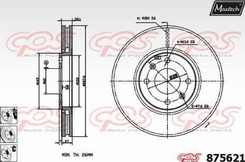 Maxtech 875621.6980 - Əyləc Diski furqanavto.az