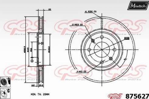 Maxtech 875627.6060 - Əyləc Diski furqanavto.az