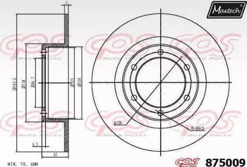 Maxtech 875009.0000 - Əyləc Diski furqanavto.az