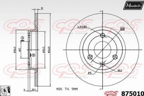 Maxtech 875010.0080 - Əyləc Diski furqanavto.az