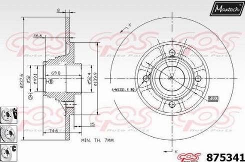 Maxtech 875341.6981 - Əyləc Diski furqanavto.az