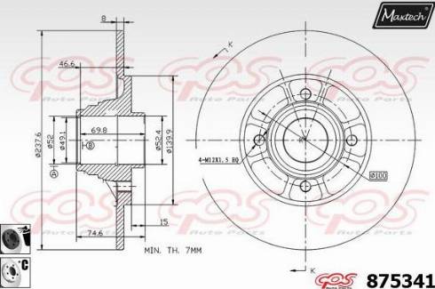 Maxtech 875341.6061 - Əyləc Diski furqanavto.az