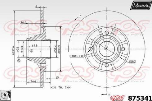 Maxtech 875341.0081 - Əyləc Diski furqanavto.az