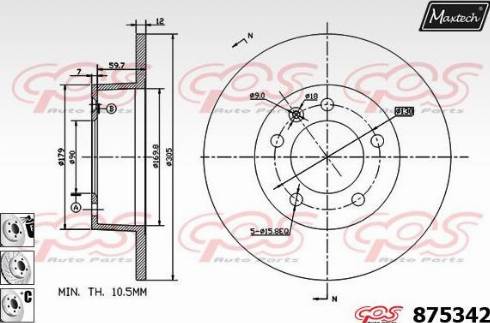 Maxtech 875342.6980 - Əyləc Diski furqanavto.az