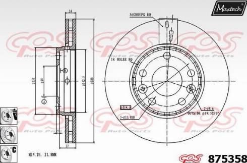 Maxtech 875358.6880 - Əyləc Diski furqanavto.az