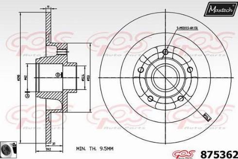 Maxtech 875362.0065 - Əyləc Diski furqanavto.az