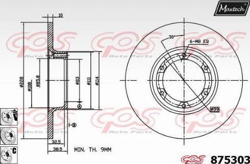 Maxtech 875303.6880 - Əyləc Diski furqanavto.az