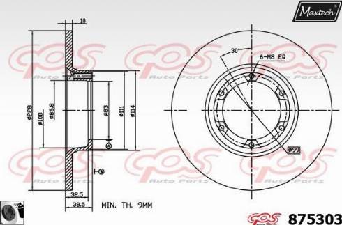 Maxtech 875303.0060 - Əyləc Diski furqanavto.az