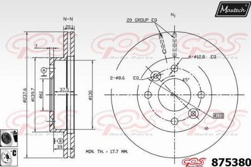 Maxtech 875380.6060 - Əyləc Diski furqanavto.az