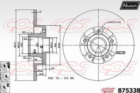 Maxtech 875338.6985 - Əyləc Diski www.furqanavto.az