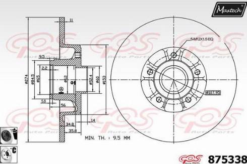 Maxtech 875338.6065 - Əyləc Diski furqanavto.az