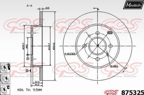 Maxtech 875325.6880 - Əyləc Diski furqanavto.az