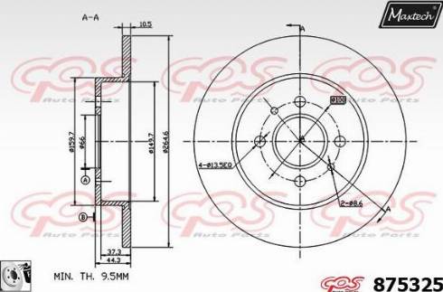 Maxtech 875325.0080 - Əyləc Diski furqanavto.az