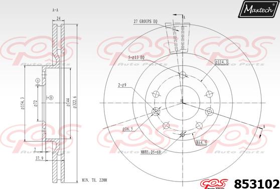 Maxtech 876305 - Əyləc barabanı furqanavto.az