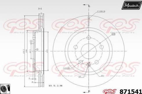 Maxtech 871541.0060 - Əyləc Diski furqanavto.az