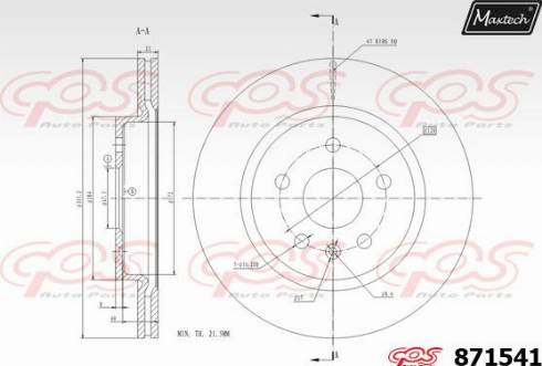 Maxtech 871541.0000 - Əyləc Diski furqanavto.az