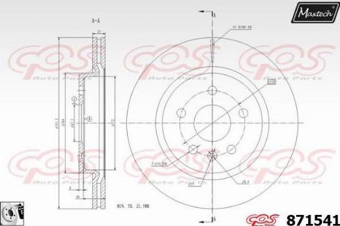 Maxtech 871541.0080 - Əyləc Diski furqanavto.az