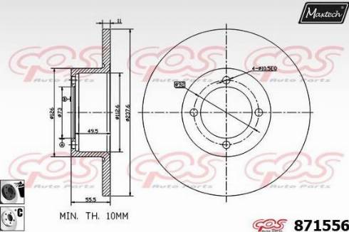 Maxtech 871556.6060 - Əyləc Diski furqanavto.az