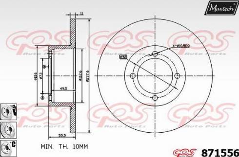 Maxtech 871556.6880 - Əyləc Diski furqanavto.az