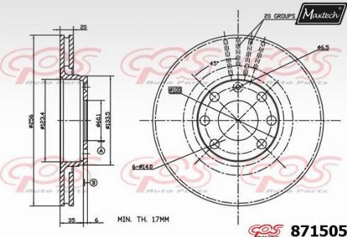 Maxtech 871505.0000 - Əyləc Diski furqanavto.az