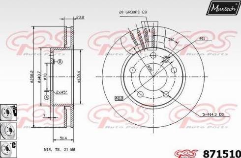 Maxtech 871510.6880 - Əyləc Diski furqanavto.az