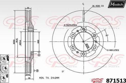 Maxtech 871513.6880 - Əyləc Diski furqanavto.az