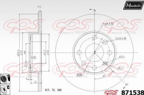 Maxtech 871538.6060 - Əyləc Diski furqanavto.az