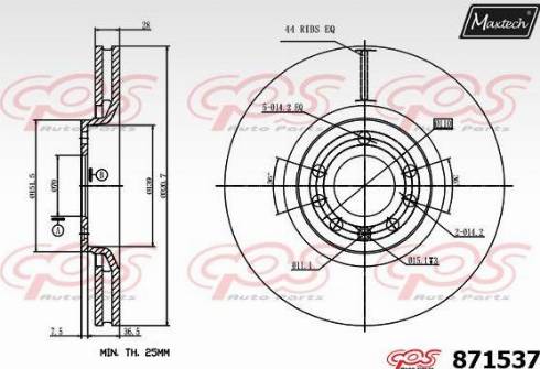 Maxtech 871537.0000 - Əyləc Diski furqanavto.az